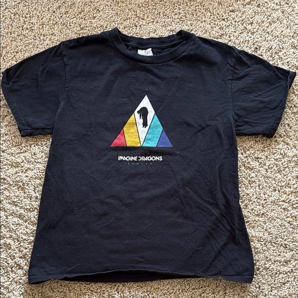 Imagine Dragons kid (m) Black T-Shirt